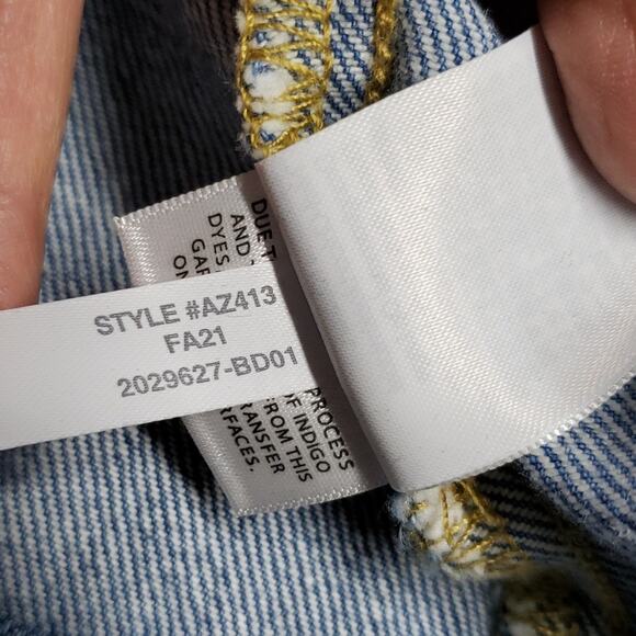 Crewcuts J. Crew Girls' Denim Chore Jacket Sherpa Trim Large 10/11 Barn Jacket - Picture 9 of 12